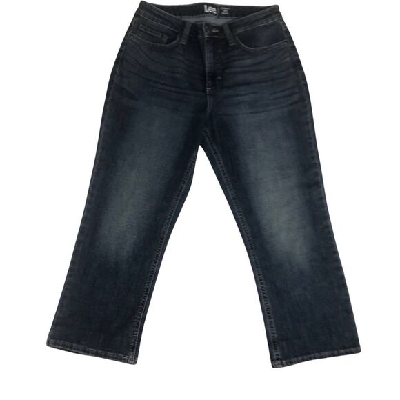 Lee NWOT Jean Capris 8M Denim Mid Rise Regular Fit - Picture 1 of 13